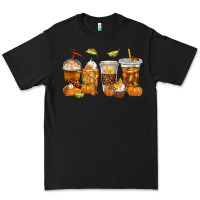Black Fall Coffee Cups Premium Tee - texasbilliewilder