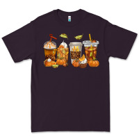 Plum Fall Coffee Cups Premium Tee - texasbilliewilder