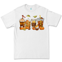 White Fall Coffee Cups Premium Tee - texasbilliewilder
