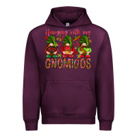 Mauve Wine Hanging with my gnomigos Mexico Urban Hoodie - HowdyJamesFarm