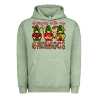 Pigment Oil Green Hanging with my gnomigos Mexico Urban Hoodie - HowdyJamesFarm