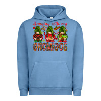 Pigment Pebble Blue Hanging with my gnomigos Mexico Urban Hoodie - HowdyJamesFarm