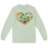Matcha st patricks  hearts Long Sleeve Tee - MaliasSmallBusiness