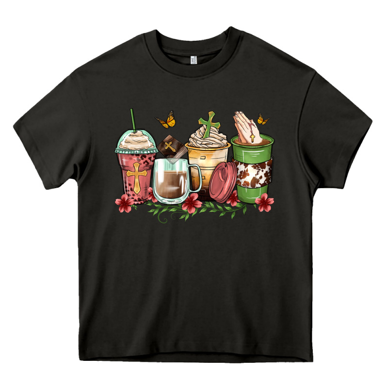 Faith Coffee Cups Heavy Core Tee by Zillion Design Studio | Teevron