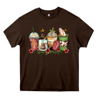 Chocolate Brown faith coffee cups Heavy Core Tee - Zillion Design Studio