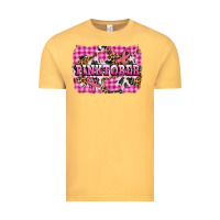 Vintage Mustard pinktober with cancer ribbon Vintage Tee - AdoDesignShop