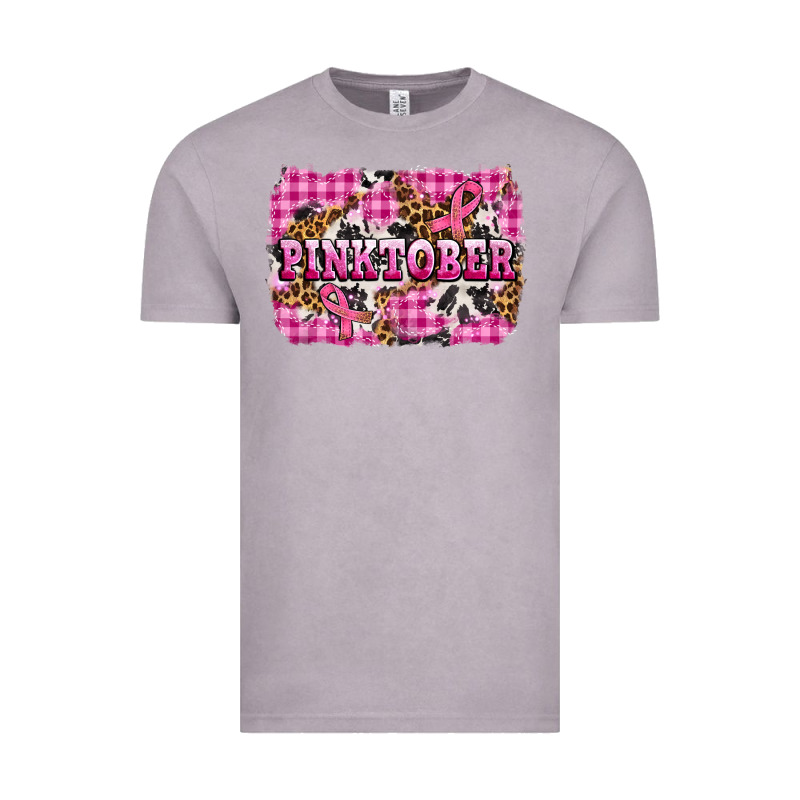 Pinktober With Cancer Ribbon Vintage Tee by AdoDesignShop | Teevron