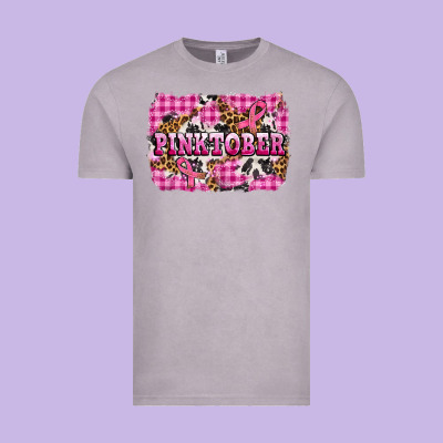 Pinktober With Cancer Ribbon Vintage Tee Designed By Adodesignshop