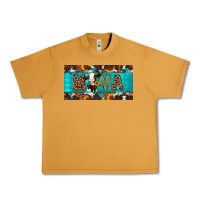 Mama Holstein Cow License Plate Urban Heavy Tee | Teevron