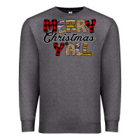 Charcoal Heather Merry Christmas Y'all Premium Sweatshirt - Bettercallsaul
