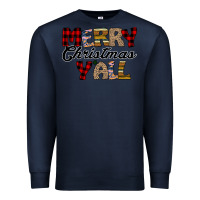 Navy Merry Christmas Y'all Premium Sweatshirt - Bettercallsaul