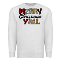 Oatmeal Heather Merry Christmas Y'all Premium Sweatshirt - Bettercallsaul