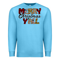 Ocean Blue Merry Christmas Y'all Premium Sweatshirt - Bettercallsaul
