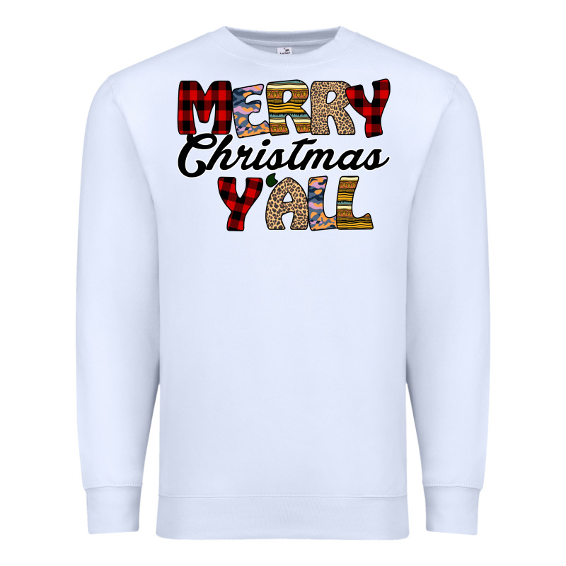 Merry Christmas Y'all Premium Sweatshirt by Bettercallsaul | Teevron