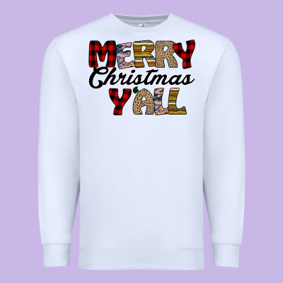 Merry Christmas Y'all Premium Sweatshirt Designed By Bettercallsaul