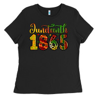 Black juneteenth 1865 Ladies Tee - Zillion Design Studio