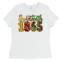 White juneteenth 1865 Ladies Tee - Zillion Design Studio