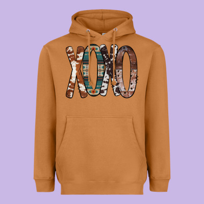 Xoxo Leopard Heart Heavyweight Hoodie Designed By Bettercallsaul
