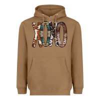 Toasted Coconut Xoxo Leopard Heart Heavyweight Hoodie - Bettercallsaul