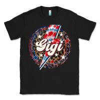 Black Western Gigi Patriotic Classic Tee - LillyAllenDesigns
