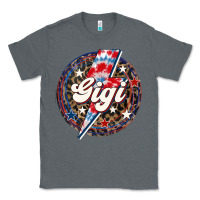 Charcoal Heather Western Gigi Patriotic Classic Tee - LillyAllenDesigns