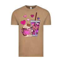 Vintage Coffee valentines day heart coffe Vintage Tee - AdoDesignShop