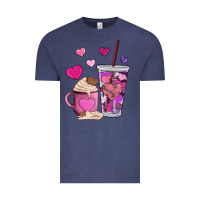 Valentines Day Heart Coffe Vintage Tee | Teevron