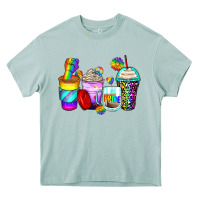 Pride Coffee Cups Heavy Core Tee | Teevron