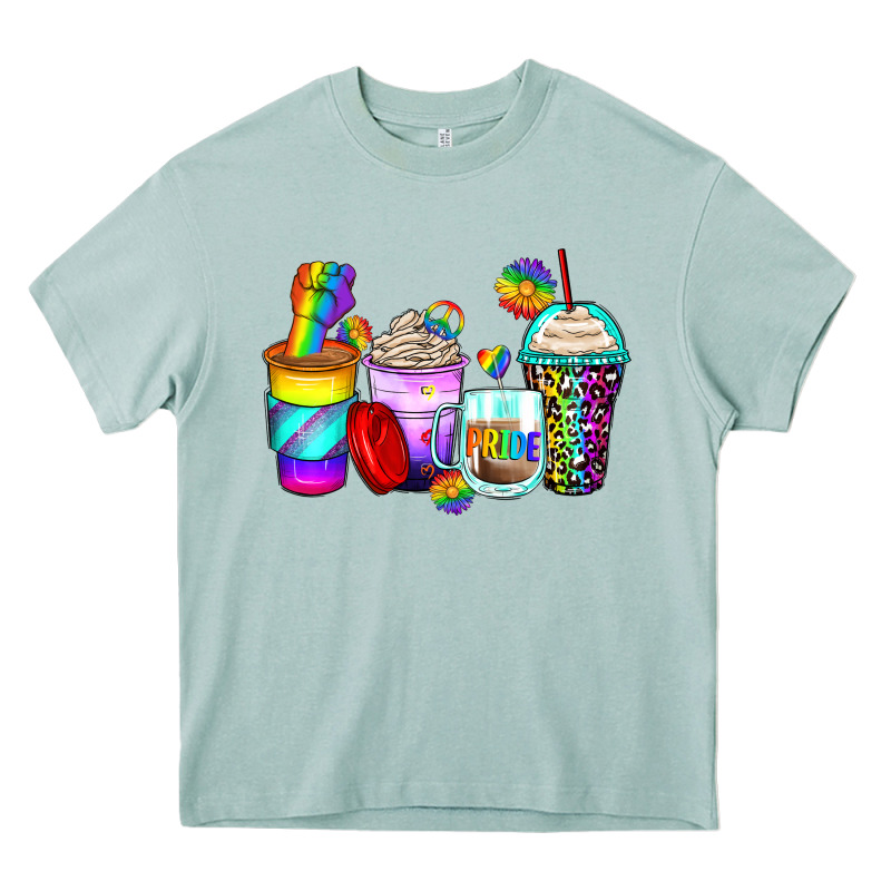 Pride Coffee Cups Heavy Core Tee by Zillion Design Studio | Teevron
