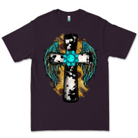 Plum cross gemstone wings Premium Tee - RanaPortraitStore