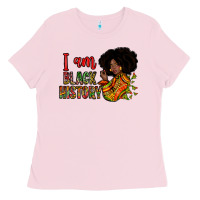 Bubblegum Pink i am black history Ladies Tee - Zillion Design Studio