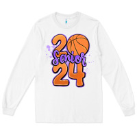 White senior 2024 basketball Long Sleeve Tee - MaliasSmallBusiness