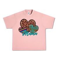 Salmon hearts mama Urban Heavy Tee - Artiststas