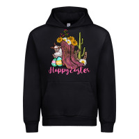 Black Happy Easter western Easter Day Urban Hoodie - CowGirlArtShop