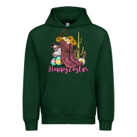 Forest Green Happy Easter western Easter Day Urban Hoodie - CowGirlArtShop