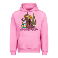 Fuchsia Pink Happy Easter western Easter Day Urban Hoodie - CowGirlArtShop