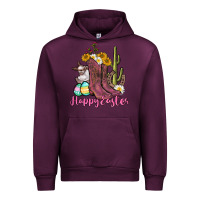 Mauve Wine Happy Easter western Easter Day Urban Hoodie - CowGirlArtShop