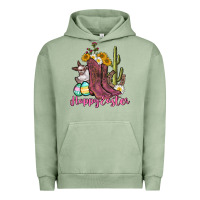 Pigment Oil Green Happy Easter western Easter Day Urban Hoodie - CowGirlArtShop