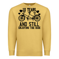 Antique Gold 10 Years And Still Enjoying The Ride Premium Sweatshirt - Bettercallsaul