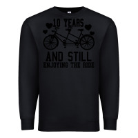 Black 10 Years And Still Enjoying The Ride Premium Sweatshirt - Bettercallsaul