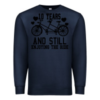 Navy 10 Years And Still Enjoying The Ride Premium Sweatshirt - Bettercallsaul
