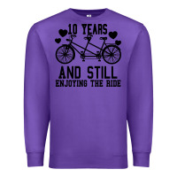 Purple 10 Years And Still Enjoying The Ride Premium Sweatshirt - Bettercallsaul