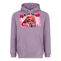 Lavender Valentine Sloth Heavyweight Hoodie - Bettercallsaul