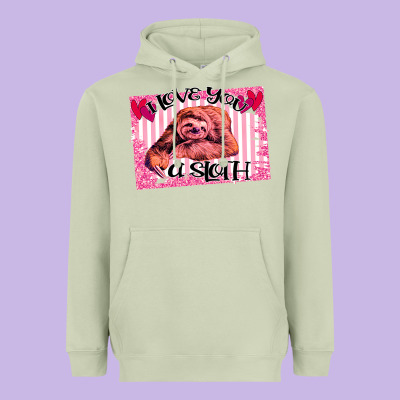 Valentine Sloth Heavyweight Hoodie Designed By Bettercallsaul