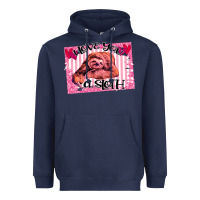 Navy Valentine Sloth Heavyweight Hoodie - Bettercallsaul