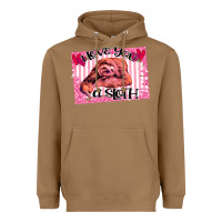 Toasted Coconut Valentine Sloth Heavyweight Hoodie - Bettercallsaul