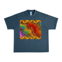Midnight Navy pride sunflower  rainbow leopard Urban Heavy Tee - AdoDesignShop