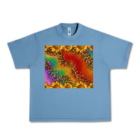 Pebble Blue pride sunflower  rainbow leopard Urban Heavy Tee - AdoDesignShop