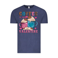 Vintage Denim valentines day coffe is my valentine Vintage Tee - AdoDesignShop