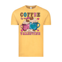 Vintage Mustard valentines day coffe is my valentine Vintage Tee - AdoDesignShop